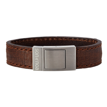 SON - Bracelet brown calf leather 23cm 18mm