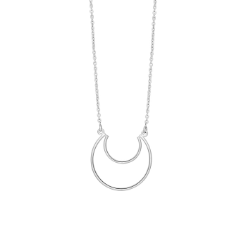 Nordahl - Moon 24mm - 70cm halsband silver