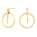 Nordahl - Get it 15mm örhängen guld