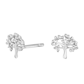 Nordahl Andersen - Tree 7mm örhänge silver