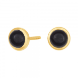 Nordahl - Sweets svart onyx 7mm örhänge guld