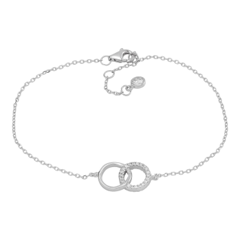 Joanli Nor - Anna cirkel m cz armband silver