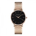 Rosefield - The Upper East Side Svart - Roséguld / 33mm