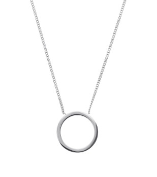 Circle Necklace Small Steel - 