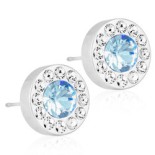 Blomdahl - BRILLIANCE HALO CRYSTAL/ALEXANDRITE, 8 MM