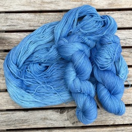 Garnlyckas merino, blå toner - Förgätmigej merino