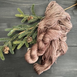 sockgarn, bruna nyanser - Greve grankotte sock