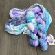 sockgarn, flerfärgade - Fairytale forest waterfall sock