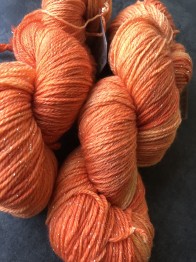 STARDUST ORANGE, sockgarn - stardust  orange