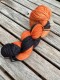 sockgarn, flerfärgade - Halloween orange sock