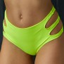 Cheeky bottom - Neon Yellow, High waist