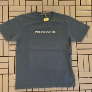 Blå T-shirt 'Poledancer'