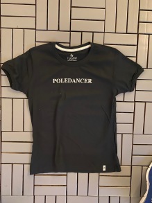 Svart T-shirt 'Poledancer' - Svart T-shirt 'Poledancer' M