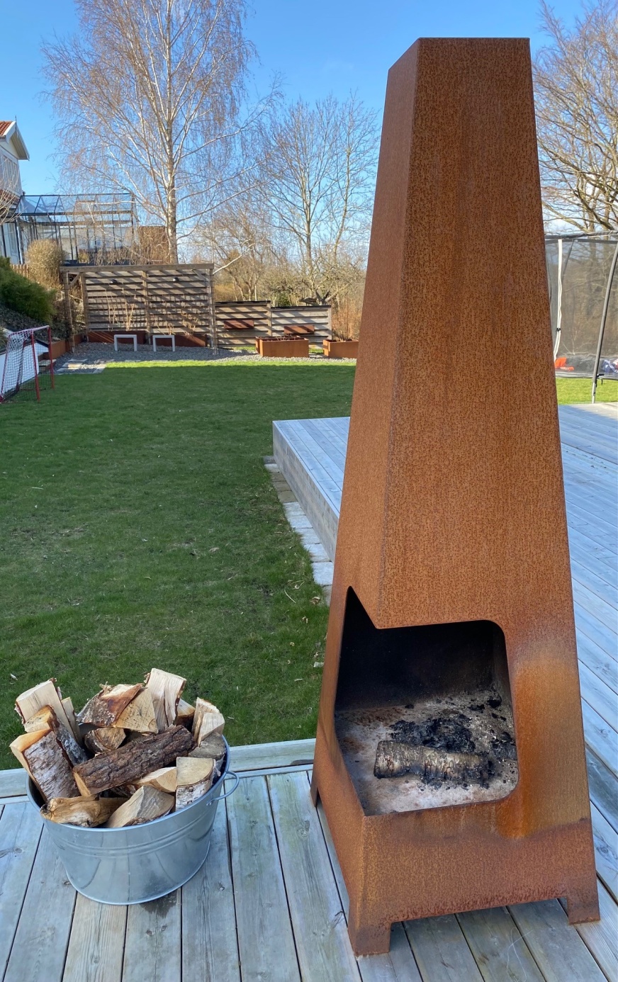 Corten, plåt som rostat Corten, plåt som rostat
