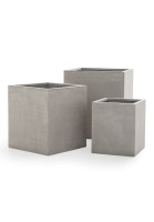 StyleCube grupp grå LxBxH: 54.5×54.5×60 cm / 45×45×50 cm och 34.5×34.5×39.5 cm