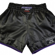 Fusion Pro Retro Shorts Svart-Lila MT-06 Medium