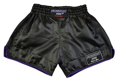 Fusion Pro Retro Shorts Svart-Lila MT-06 Medium - 