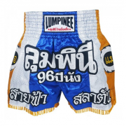 Lumpinee Muay Thai Shorts Gul-Vit-Blå MT-01