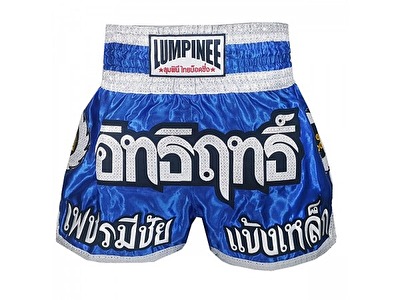 Lumpinee Muay Thai Shorts Blå MT-15 - Lumpinee Muay Thai Shorts Blå Art:15 Small