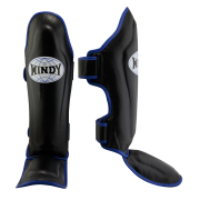 Windy Pro Benskydd Svart-Blå Skinn