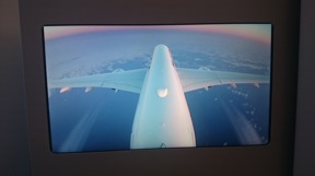Från flygplanets kamera