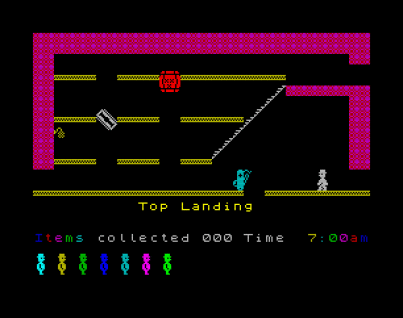 Screenshot from the Sinclair ZX Spectrum version.