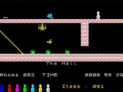 Screenshot from the ZX Spectrum version.