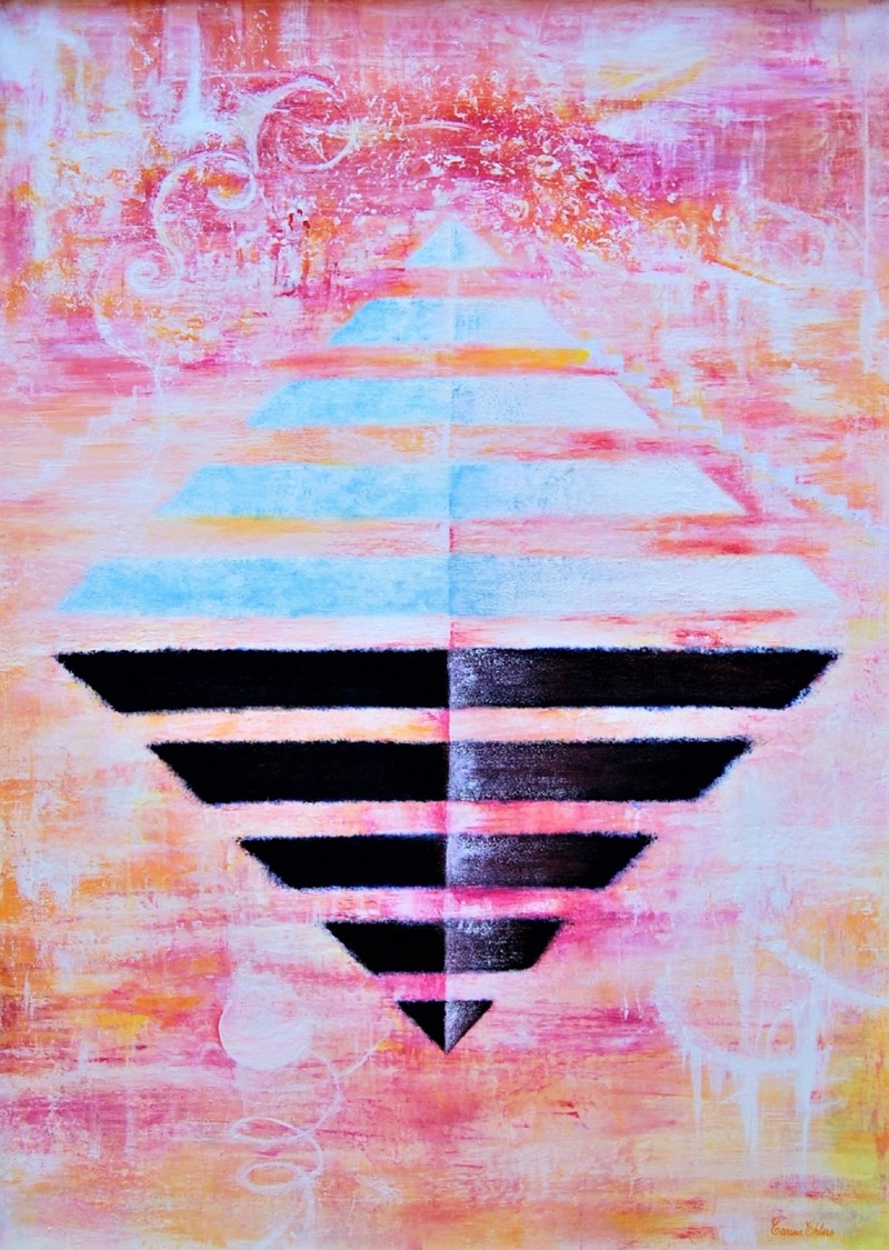 'Perceive the Invisible' - Acrylic on canvas, 50x70 cm 'Perceive the Invisible' - Acrylic on canvas, 50x70 cm