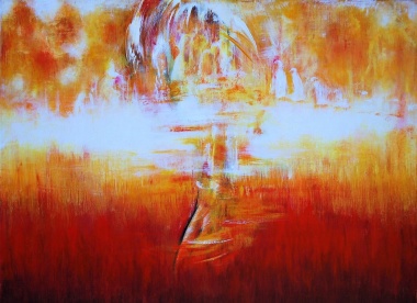 'Journey of Stillness' - Acrylic on canvas, 40x30 cm 'Journey of Stillness' - Acrylic on canvas, 40x30 cm