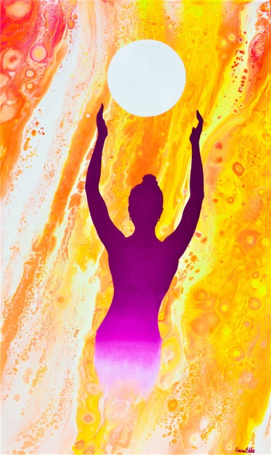 Rejuvenating - 36x60 cm - Akryl och olja på canvas Rejuvenating - 36x60 cm - Akryl och olja på canvas
