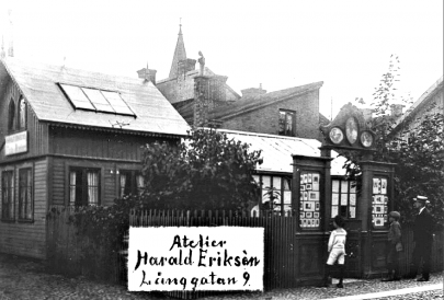 P.A. Erikséns verksamhet övertagen av Harald år 1900. (Skövde Stadsmuseum)