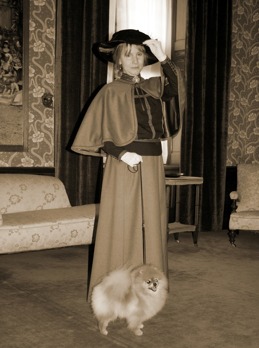 Indy with "Countess Blanche Bonde" at Castle Tjolöholm