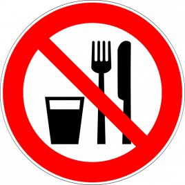 Bilden är lånad från: http://chemistry.about.com/od/healthsafety/ig/Laboratory-Safety-Signs/Do-Not-Eat-or-Drink-Sign.htm Bilden är lånad från: http://chemistry.about.com/od/healthsafety/ig/Laboratory-Safety-Signs/Do-Not-Eat-or-Drink-Sign.htm