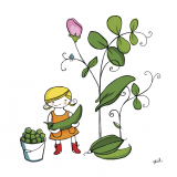 Den lille trädgårdsmästaren - Spritar ärtor