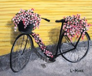 Blommig cykel ( klicka på bilden för större)