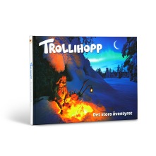 I boken Trollihopp – Det stora äventyret får ni följa med på det lilla trollet Mokiis spännande vandring genom alla årstider i den stora vildmarken i norr.